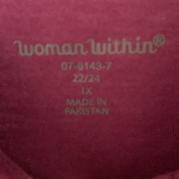 Pintucked Button front Tunic Size 1 X - Picture 3 of 3